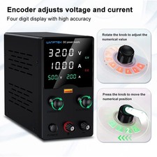 Labornetzteil Einstellbar DC 0-32V 0-10A Regelbar Netzgerät Schaltnetzteil