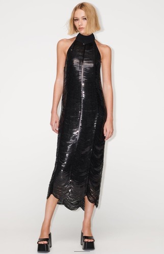 Zara schwarzes pailletten - zara,