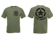 US Army T-Shirt mit Allied Star WK2 WWII US Airforce Pilots USMC Navy Marines