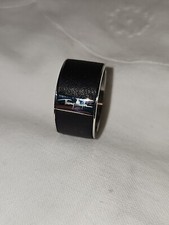 Thierry Mugler Ring Edelstahl/Leder Signiert  Unisex