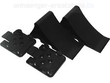 2 * Unterlegkeile/Hemmschuhe mit Clip-Halterung für Pkw-Anhänger, Wohnwagen