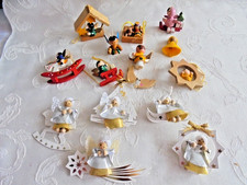 15 teil. Weihnacht Baum Schmuck aus Holz + Pape  alt + neu Erzgebirge ?