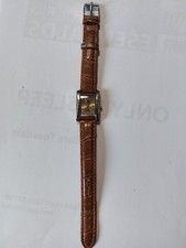 Damen Uhr rechteckig braun mit