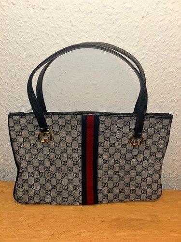 Gucci vintage canvas tote - vintage, gg