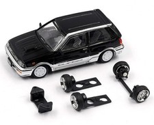 TOYOTA Starlet Turbo S (EP71) - 1998 - black / silver - BM 1:64