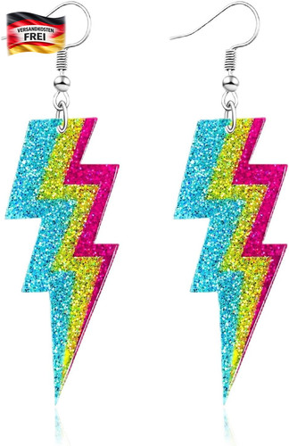 Retro blitz ohrringe damen - blitz,