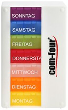 Medikamentendosierer 7 Tage - BESSER LESBAR - Medikamenten-Box - weiß