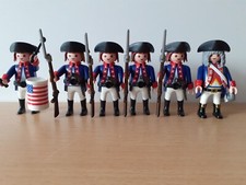 Playmobil Western Custom Figuren - 6 Soldaten - Garde Blauröcke Trommler ACW