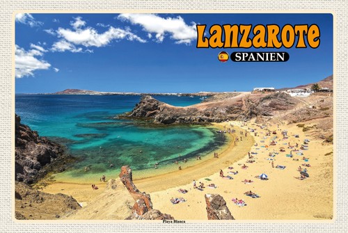 Blechschild 20x30 lanzarote - blechschild,