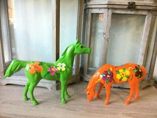 Skulptur Pferd Horse Unikate Handbemalt Deko Figur Tier Tierfigur Statue NEW