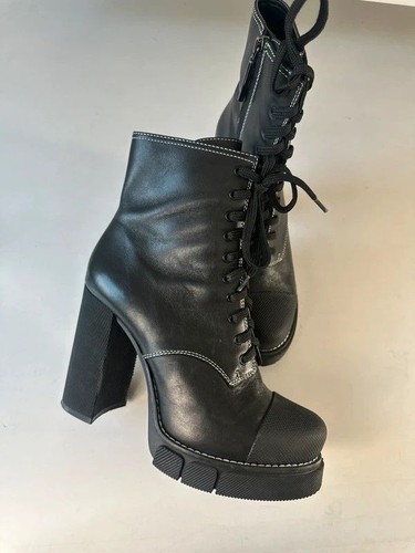 Zara echtleder high heel - zara,