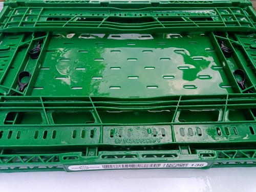 Klappbare transportbox grün - klappbare,