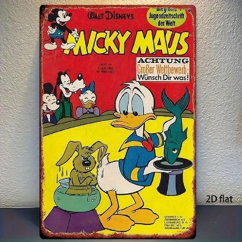 Blechschild micky maus - blechschild, mouse