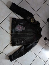 Ed Hardy Leder Jacke Gr.: XL