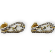 Cumaru Aquarmarin Ohrstecker 585 Gold + 24 Brillanten