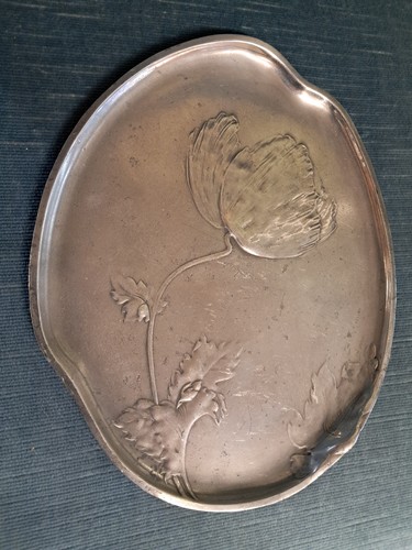 Kayserzinn jugendstil tablett - kayserzinn,