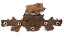 Dekorative handgeschnitzte Jagd Garderobe Keilergarderobe antik unikat selten!