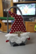 Geschenkkorb Korb Tasche grau Wichtel Zwerg klein ca. 19,5 x 11,5 x 7 cm Topp