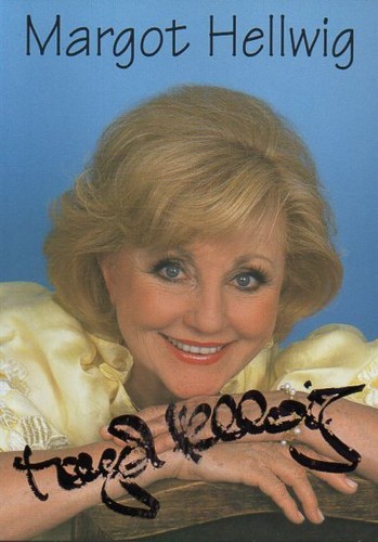 Autogramm margot hellwig - -,