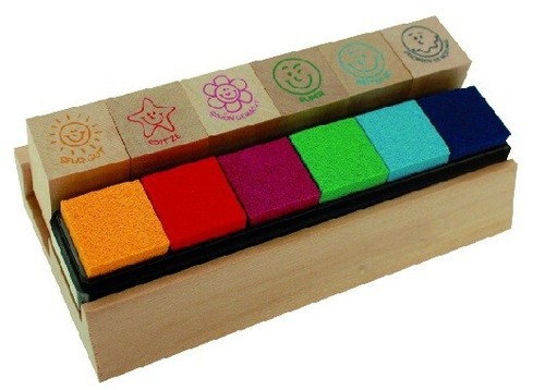 Lehrer stempel set mit - set,