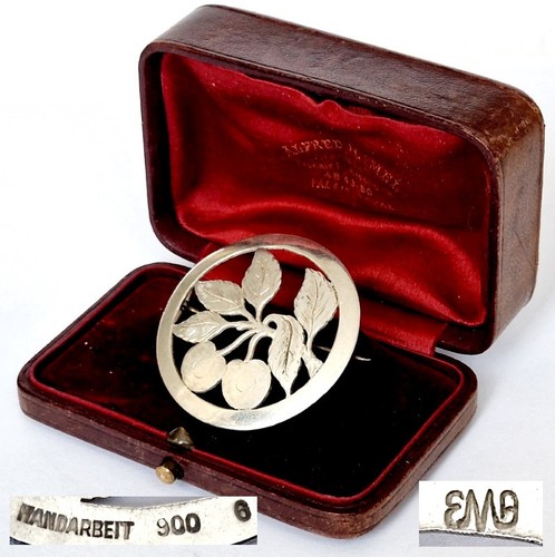 Art deco brosche kirschen obst - deco,