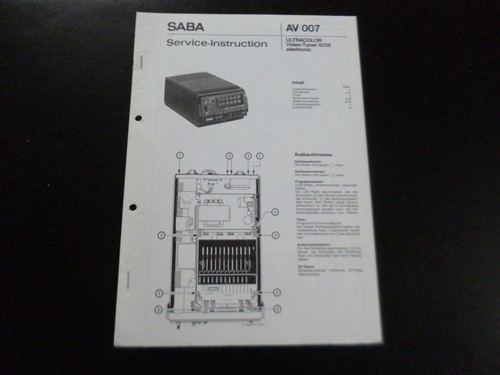 Original service manual - service,