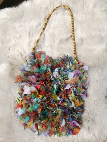 Bunte fransen handtasche - bunte, |