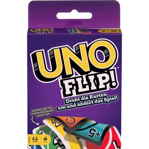 Mattel uno flip - uno, kartenspiel