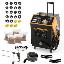 AUTOOL Walnusspulver Sandstrahlgerät Mobile Sandstrahlanlage Sandstrahler  