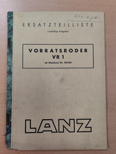 Lanz Vorratsroder VR 1 Ersatzteilliste MK8