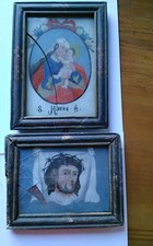 Antike Hinterglasbildchen, Hl