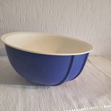 Tupperware D17  Rührstar 3 L, Ohne Deckel - Backschüssel Teig Hefe,Blau gummiert