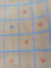Baumwolle kariert herzmuster - ,