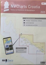 2025 NV Sportbootkarten Kroatien Seekarte Atlas Croatia Mediterranean Sea - HR 2