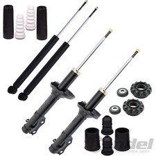 4x STOßDÄMPFER + DOMLAGER+PROTECTION KIT VORNE+HINTEN für SEAT AROSA 6H VW LUPO 