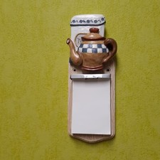 Linder Terra Studio Keramik Deko Küche Notizblock-halter Abreissblock Küchendeko