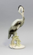 9942269-d Graureiher Wagner & Apel Porzellan Figur Vogel H23cm