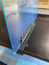 Trennwand Tischaufsteller Plexiglas Acryl Niesschutz Virenschutz Fixierbar 