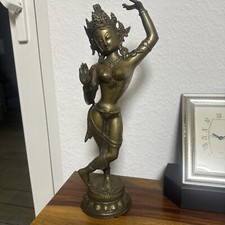 20 Zoll Göttin Tara Buddha Statue Figurine Handgefertigte Messing Skulptur Idol