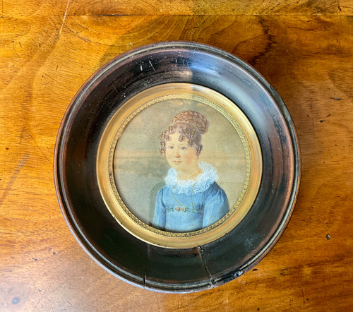 Biedermeier portrait miniatur - biedermeier, portrait,