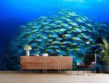 3D Blau Ozean Fisch Q4570