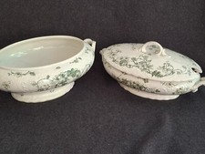 Antike Suppen Gemüse Schüssel Form Coburg Geranium Villeroy & Boch Wallerfangen