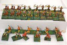 Römer 32 Figuren Speer Schild Pfeil Bogen Germanen Figur Diorama  1:72 - Set 1