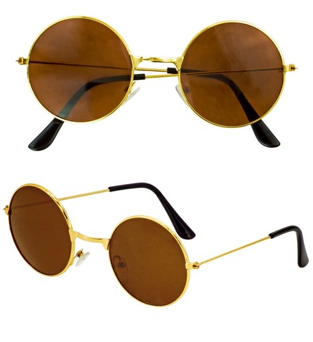 Hippie brille mit braunen - hippie,