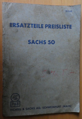 Ersatzteileliste 1956 sachs - 1956, 50
