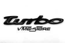 3D Turbo Emblem Schwarz f