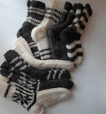  Damen Schafwollsocken Socken Gr.37-40 100% Naturwolle,Schurwolle handgestrickt 
