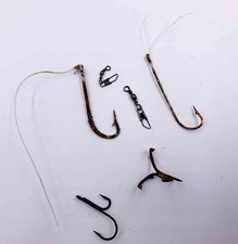 Angelhaken Antik Irland Fischerei 4 Stück orginal gerostet Sammler Köder Museum 