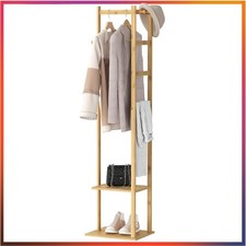 Freistehender Bambus-Kleiderständer mit hervorragender Stabilität und Design
