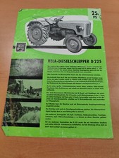 HELA D225 25ps Traktor Prospekt tractor brochure 44